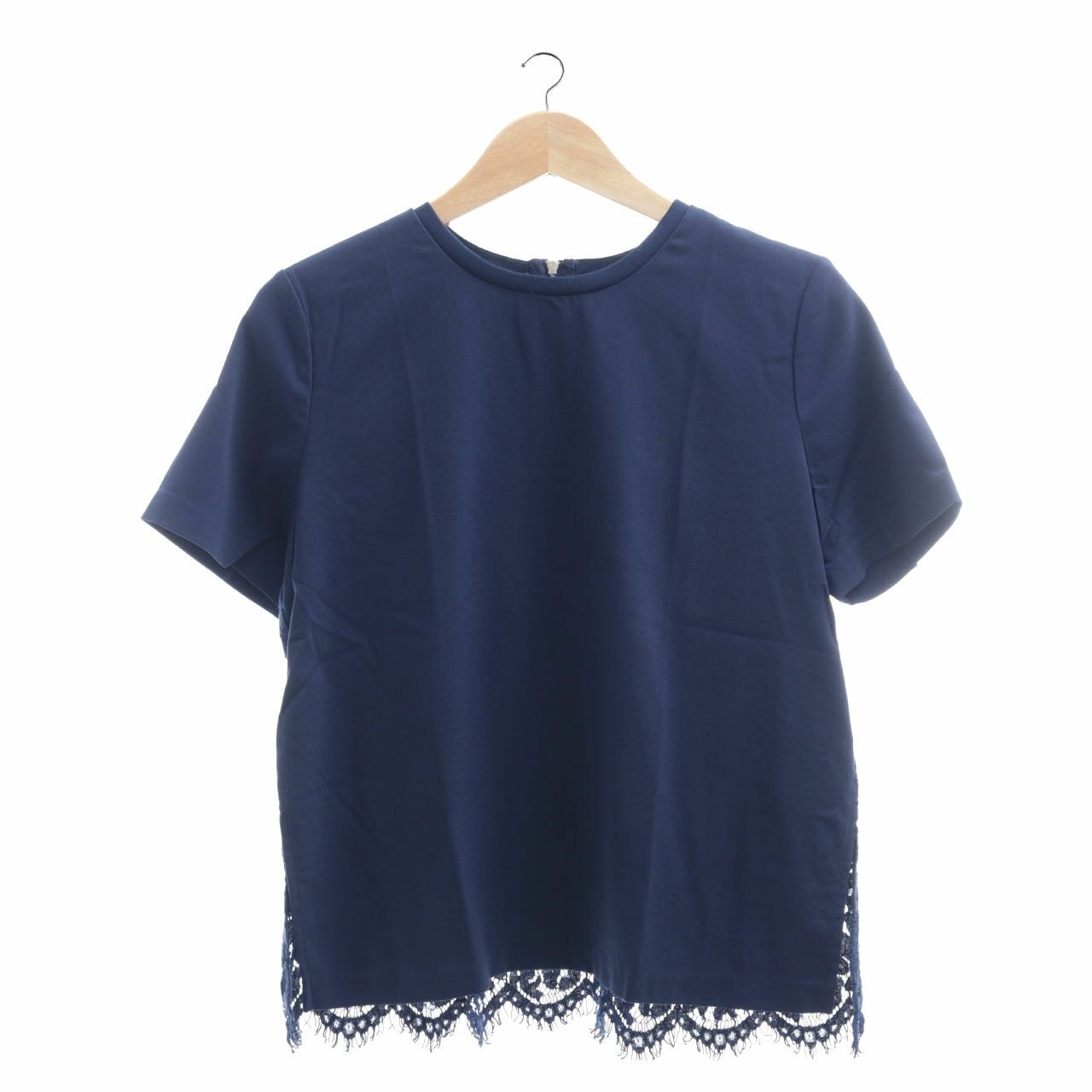 SEED Navy Lace Blouse