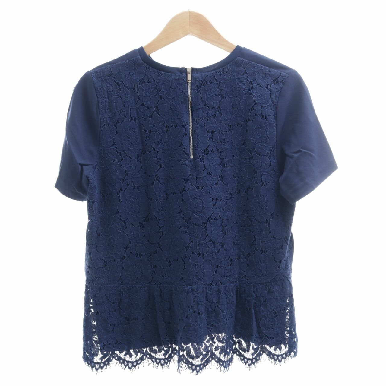 SEED Navy Lace Blouse