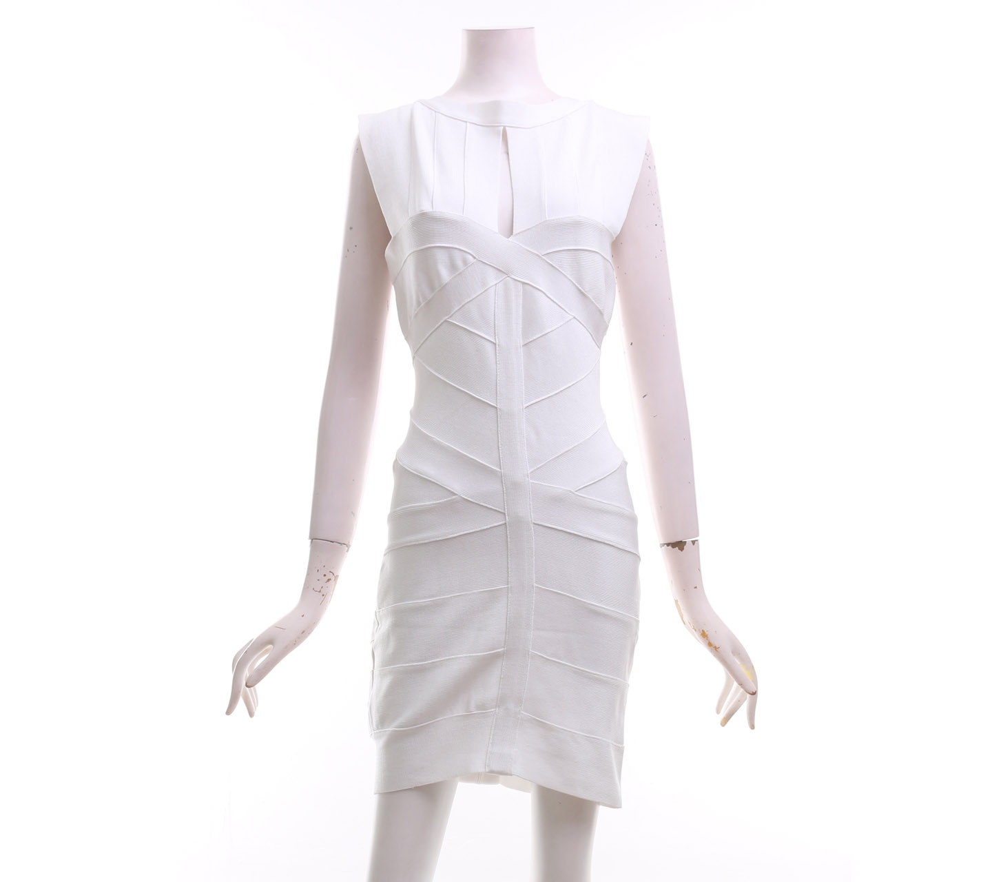 Herve Leger White Mini Dress