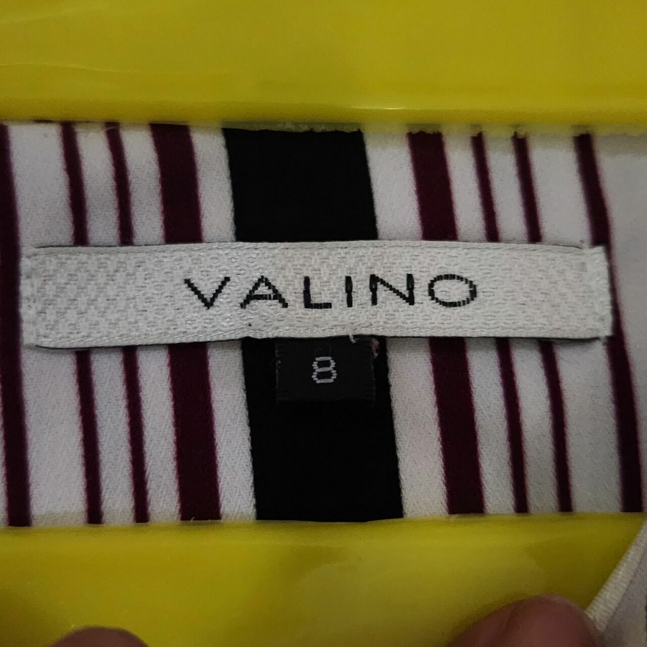 Valino Broken White Stripes Mini Dress