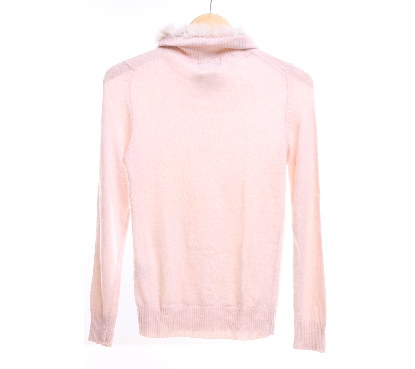 Vertical Club Soft Pink Turtle Neck Blouse