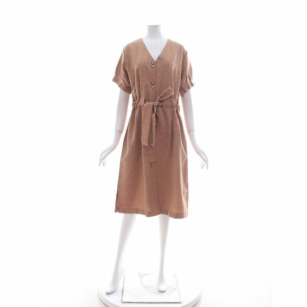 Maven Brown Midi Dress