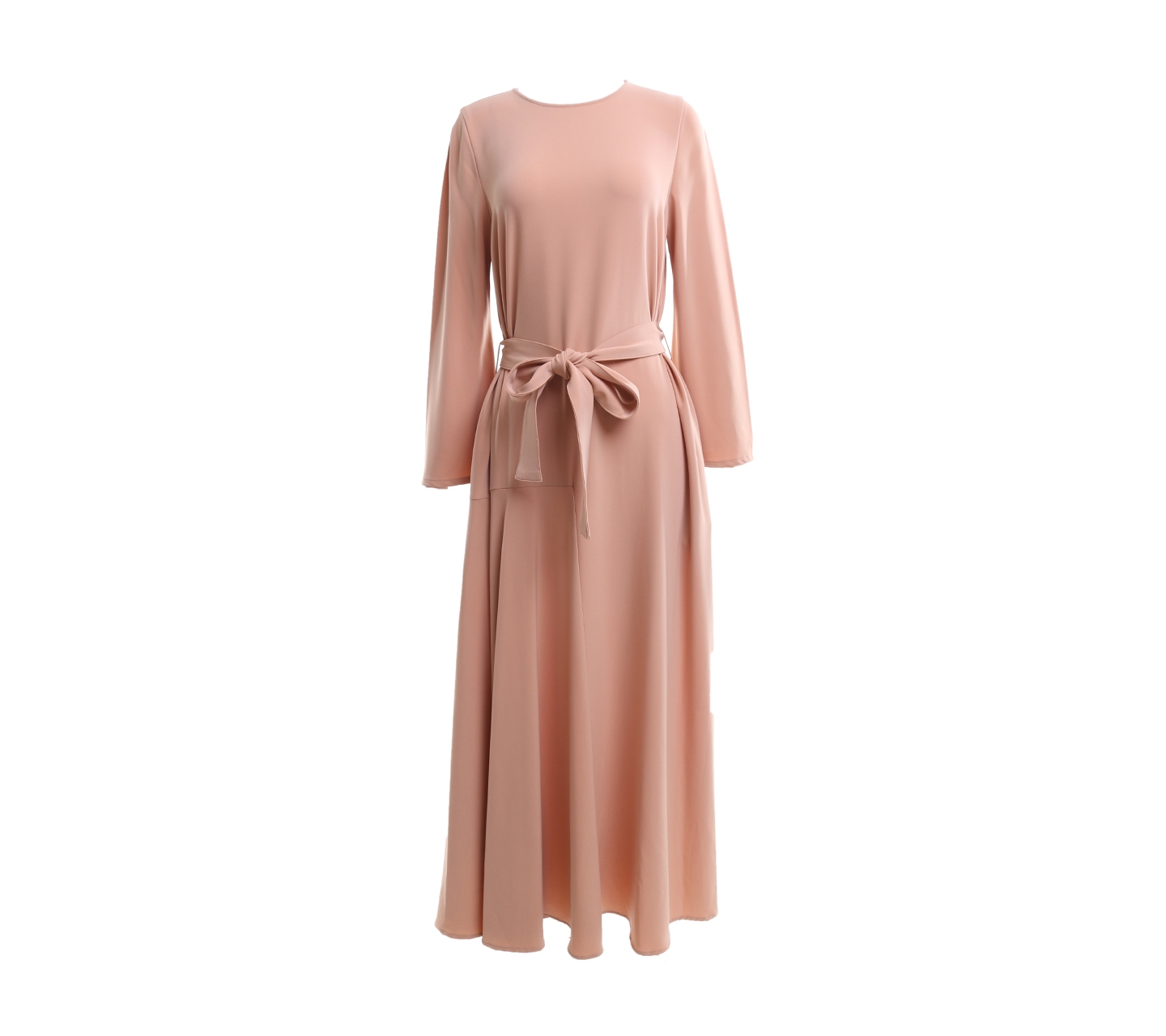 Uniqlo Ligh Brown Angle Sleeve With Strap Long Dress