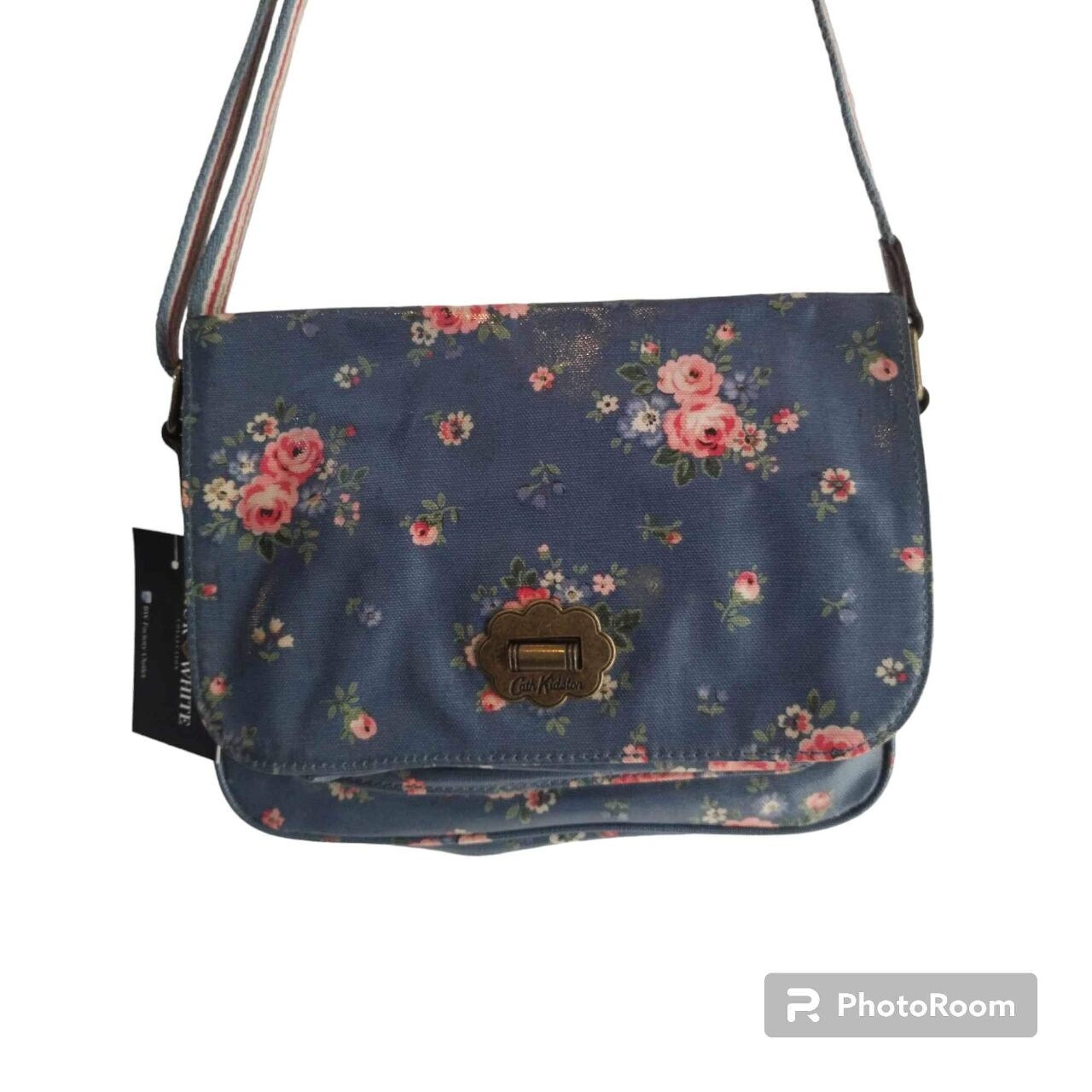 Cath Kidston Navy Floral Sling Bag