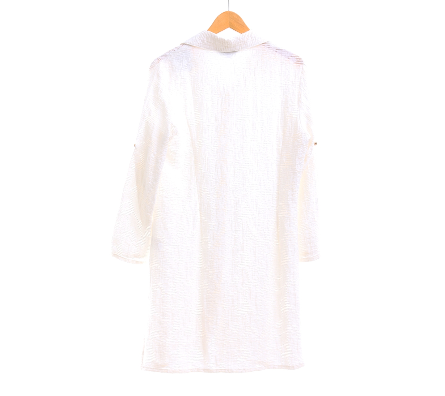 Personal Style Off White Tunic Shirt