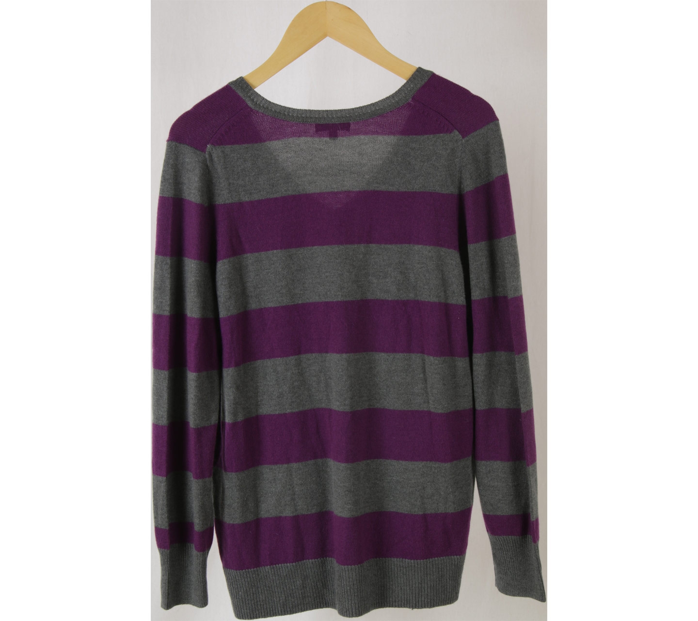 GAP Grey And Purple Knit Sweater