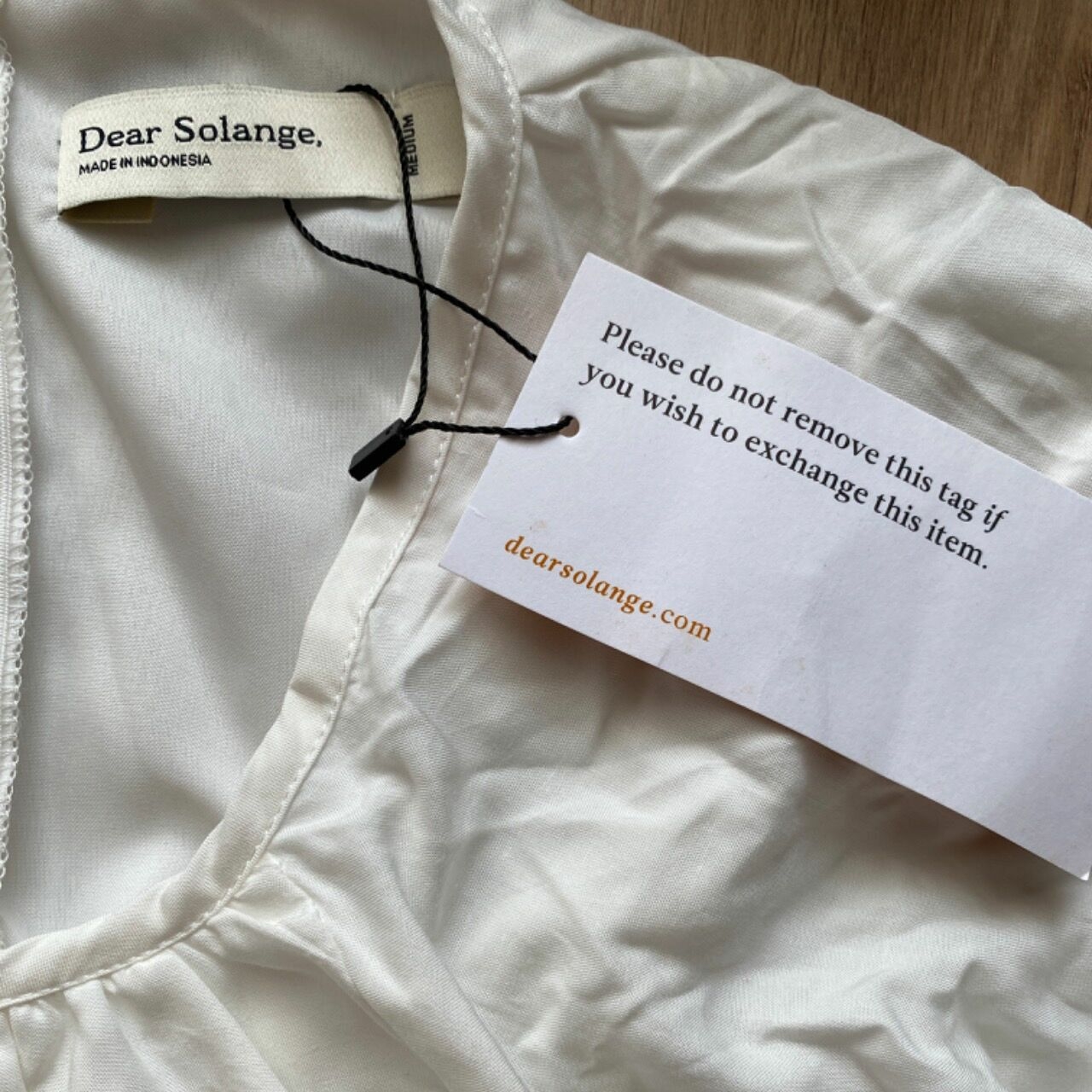 Dear Solange. White Midi Dress