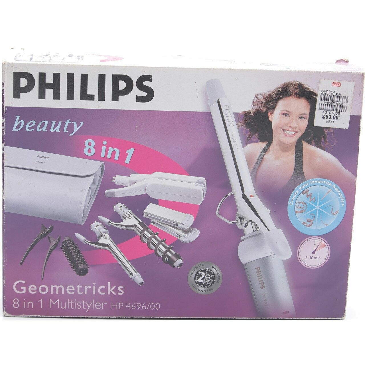 Philips Grey Geometricks 8 In 1 Multistyler HP4696/00 Tools