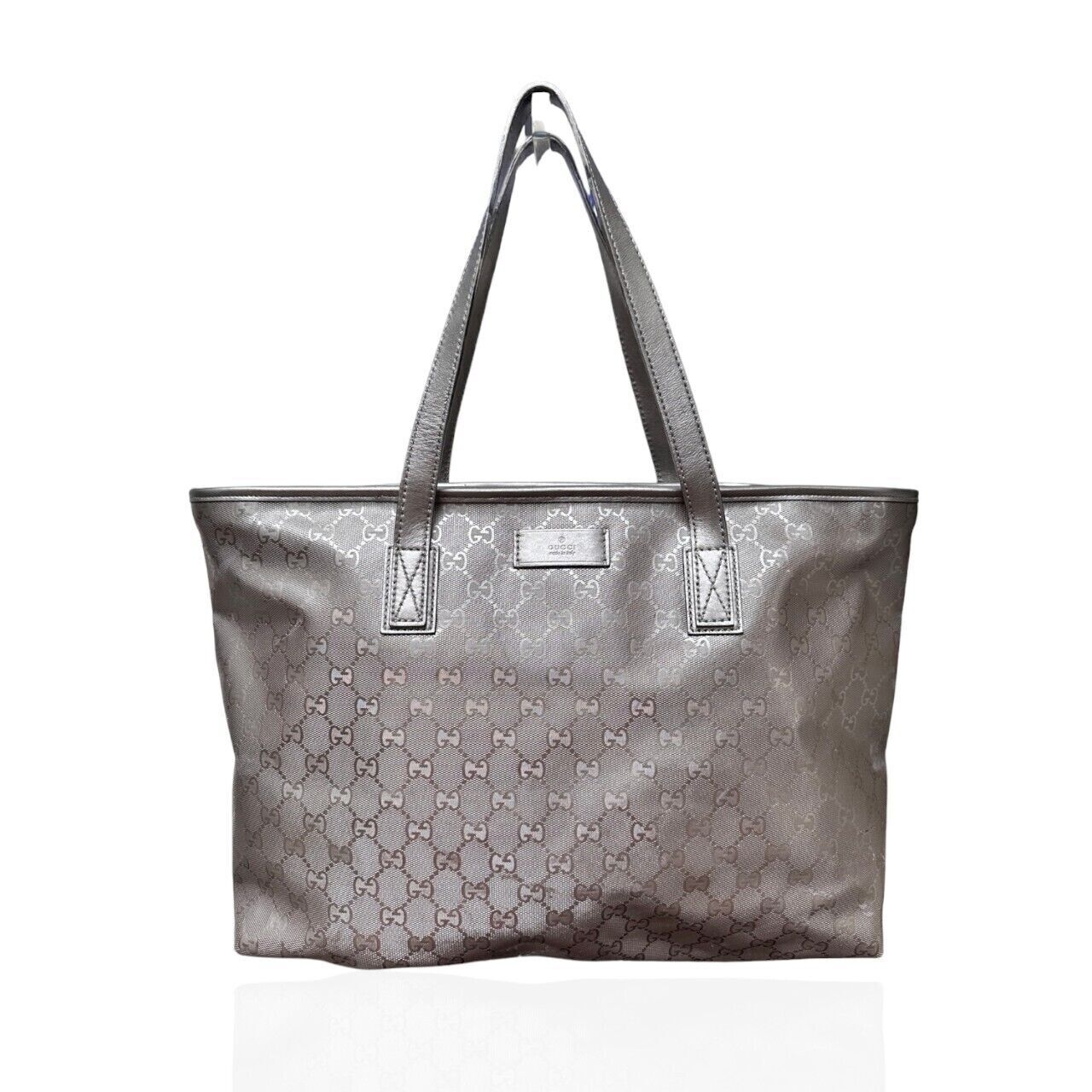 Gucci Silver Tote Bag