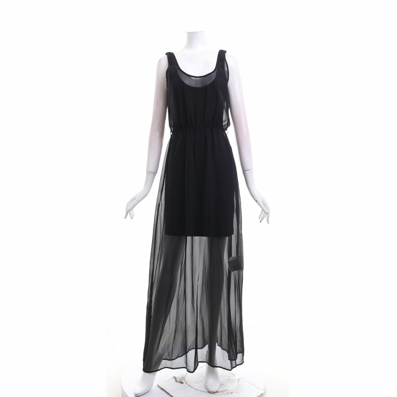 Zara Black Sheer Long Dress