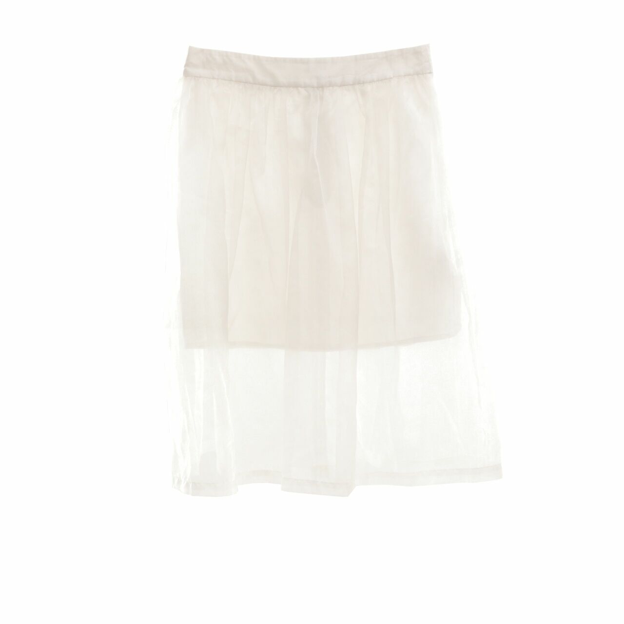 Supertrash White Midi Skirt