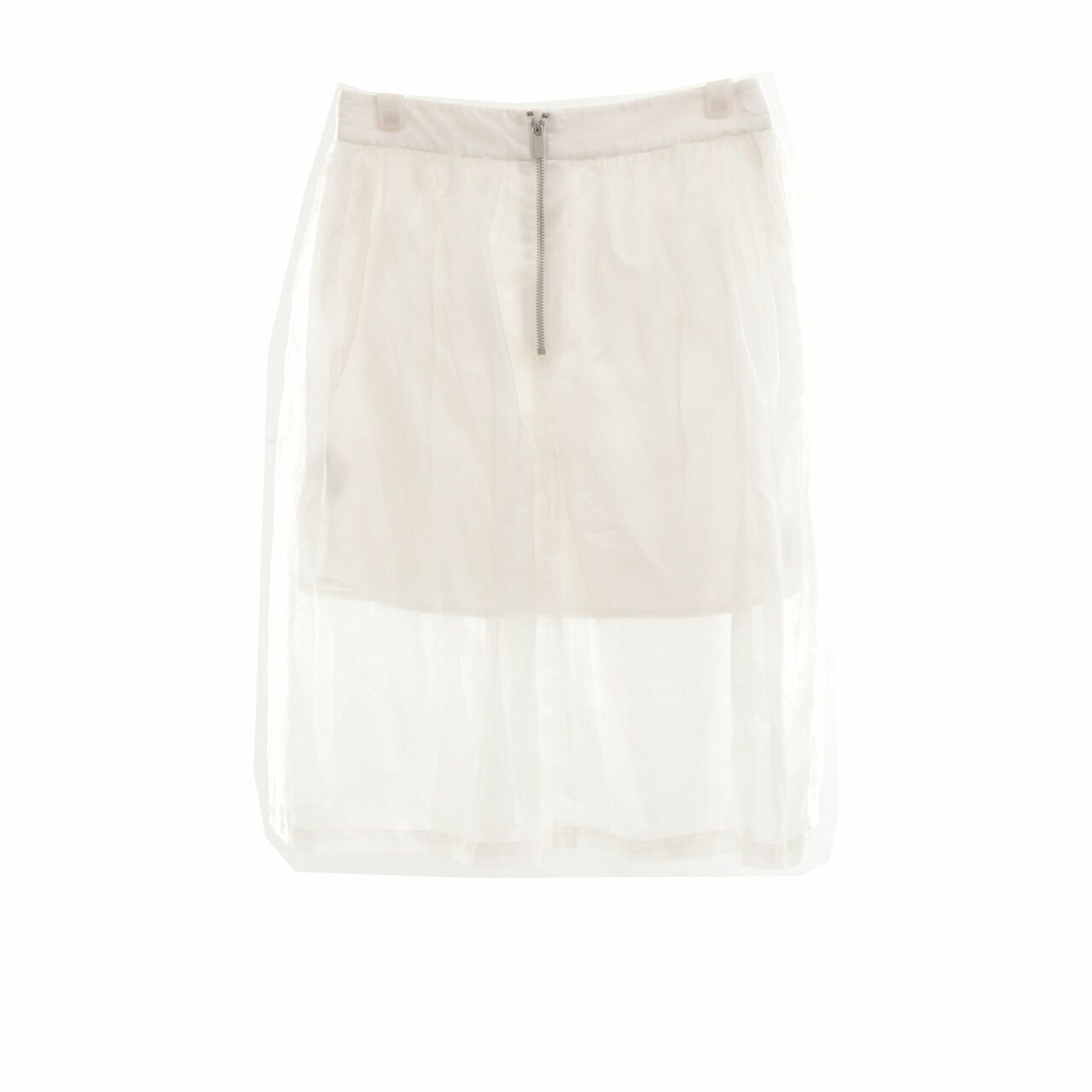 Supertrash White Midi Skirt