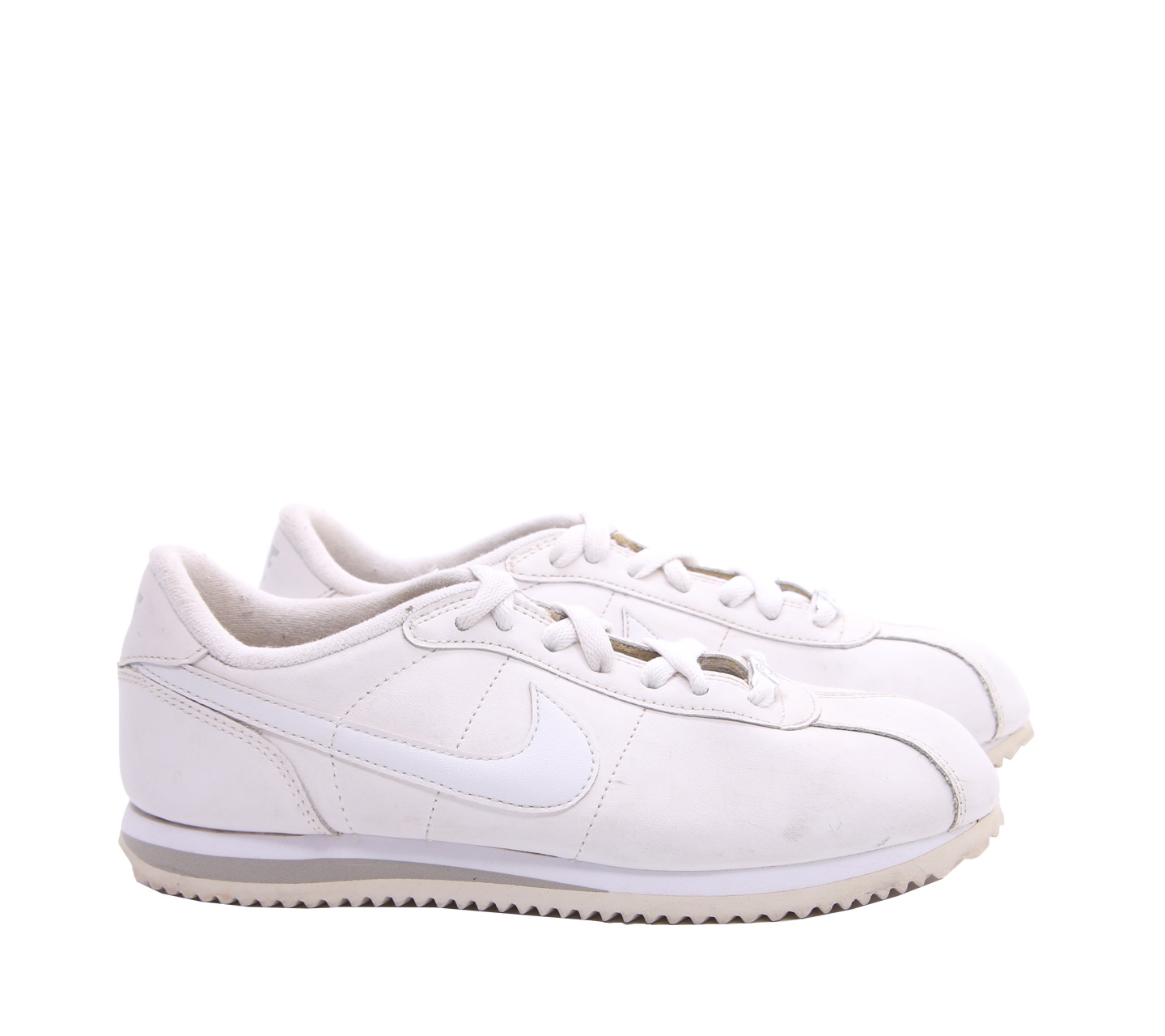 Nike White Cortez Leather Sneakers