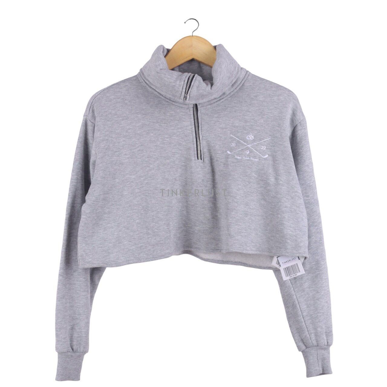 Private Collection Grey Crop Sweater
