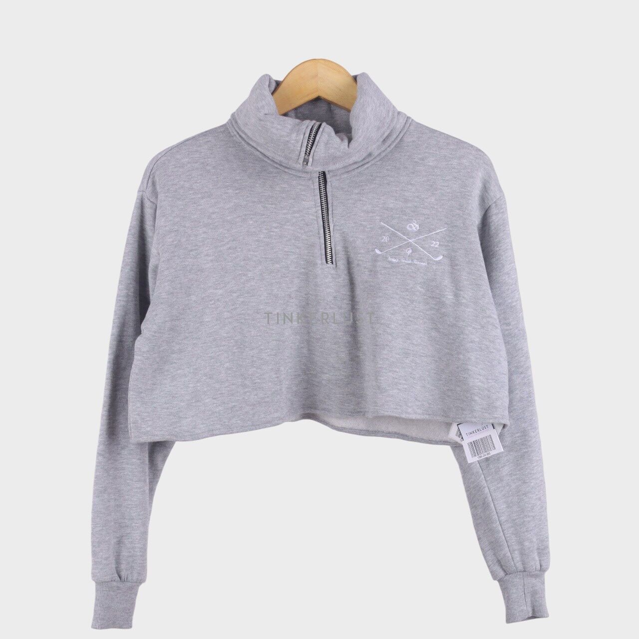Private Collection Grey Crop Sweater