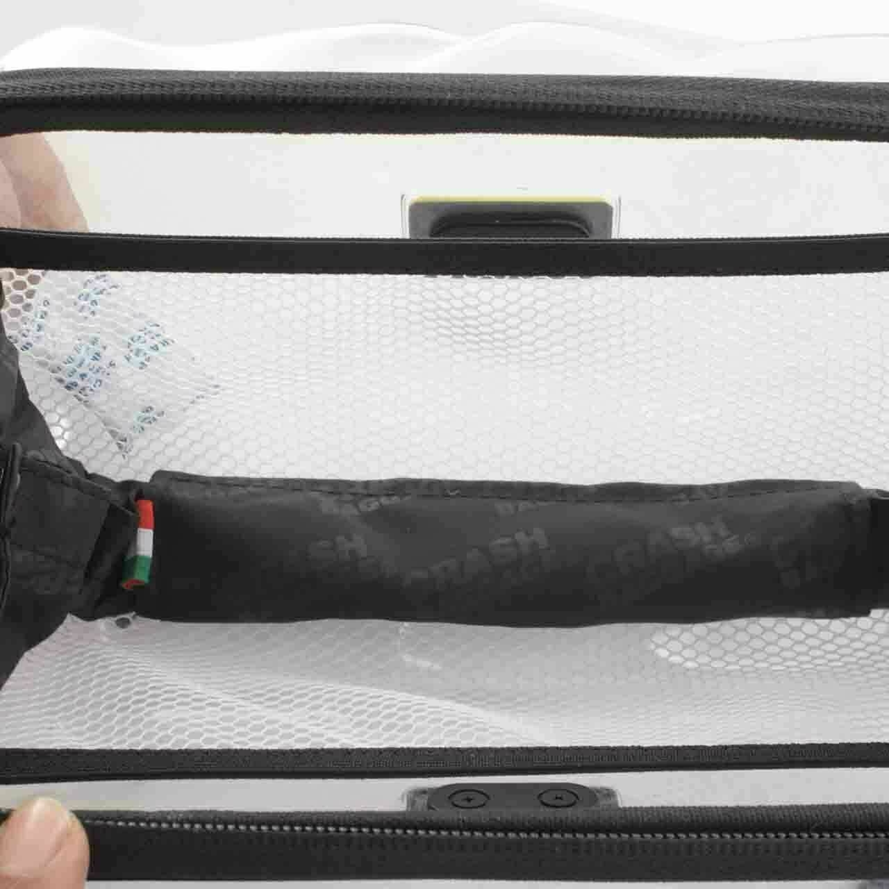 Crash Baggage Black & Transparent Sling Bag