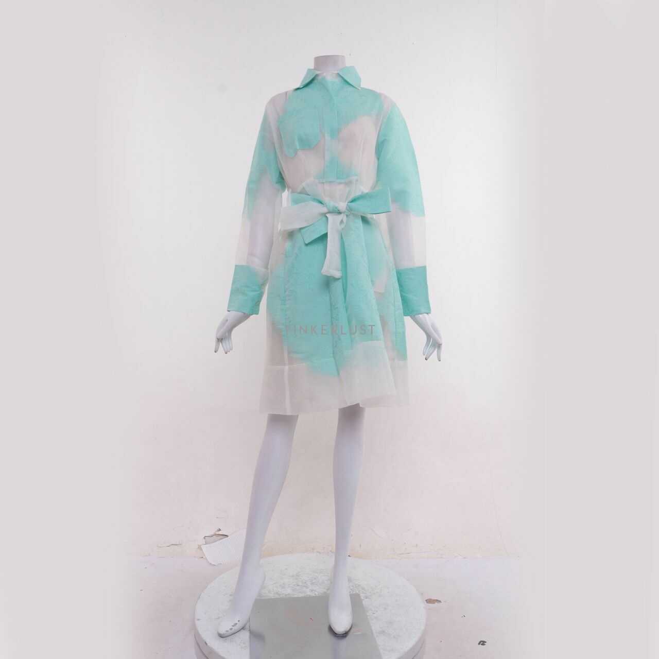 Front Row Clear & Mint Mini Dress with Inner