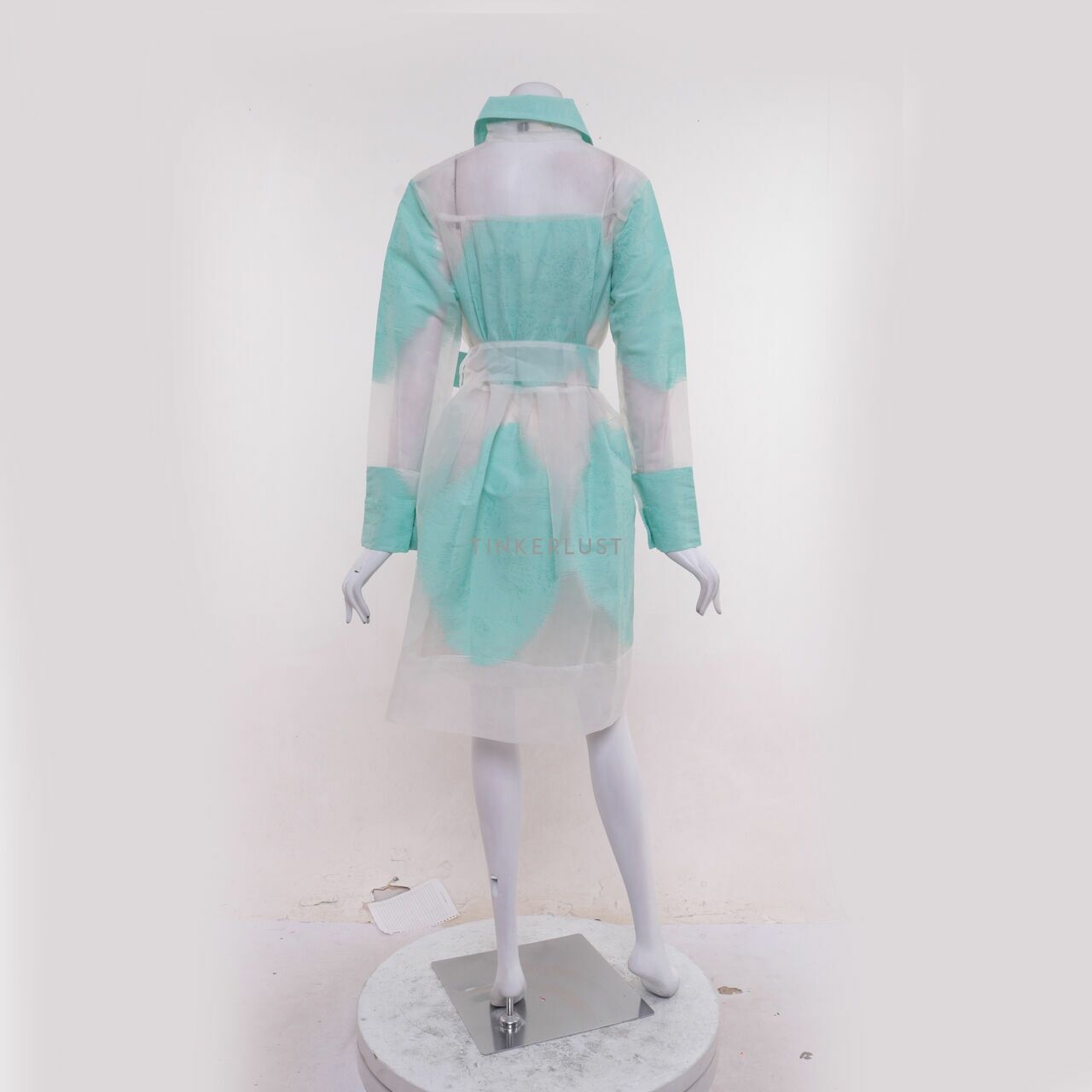 Front Row Clear & Mint Mini Dress with Inner