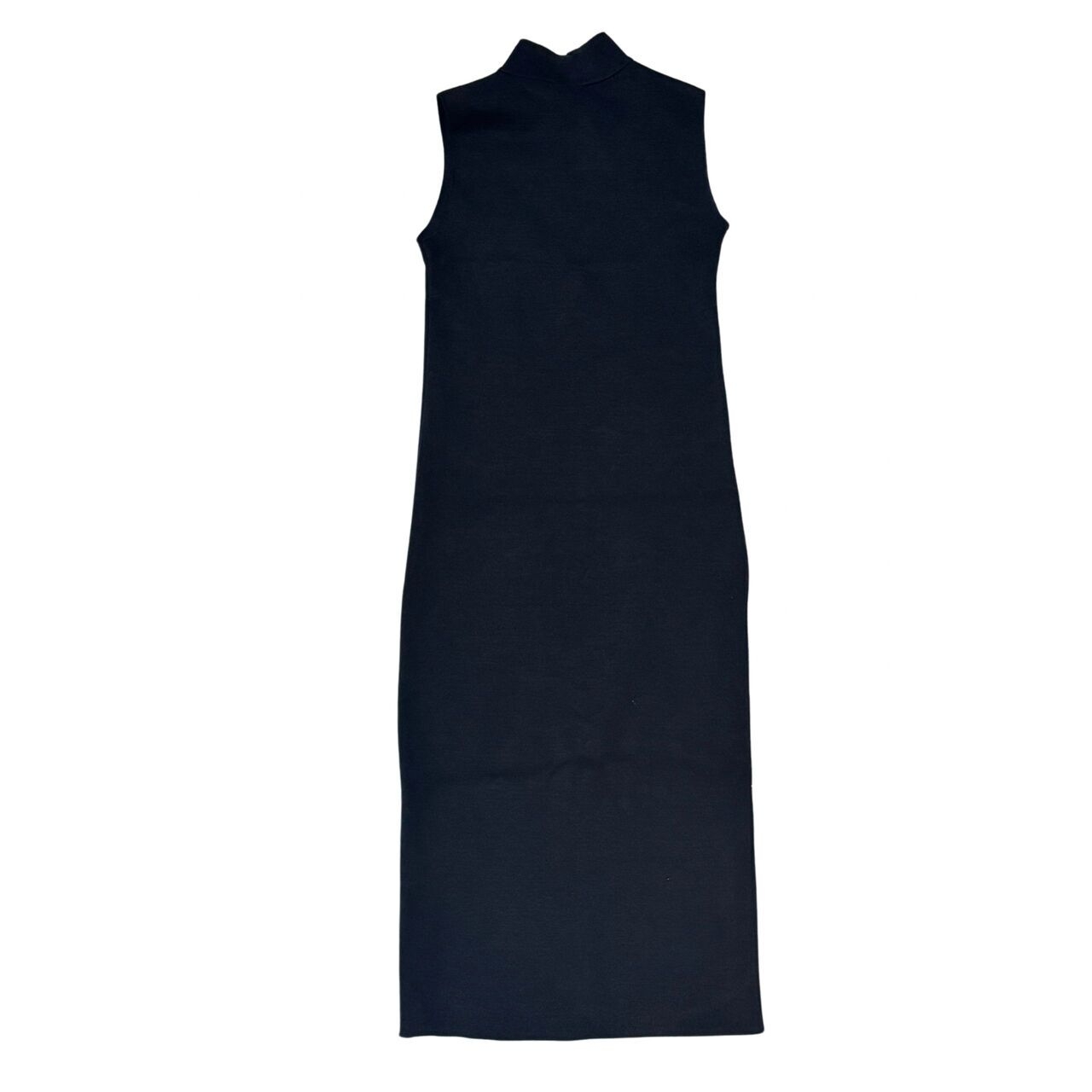 Zara Black Stretch Knit Midi Dress