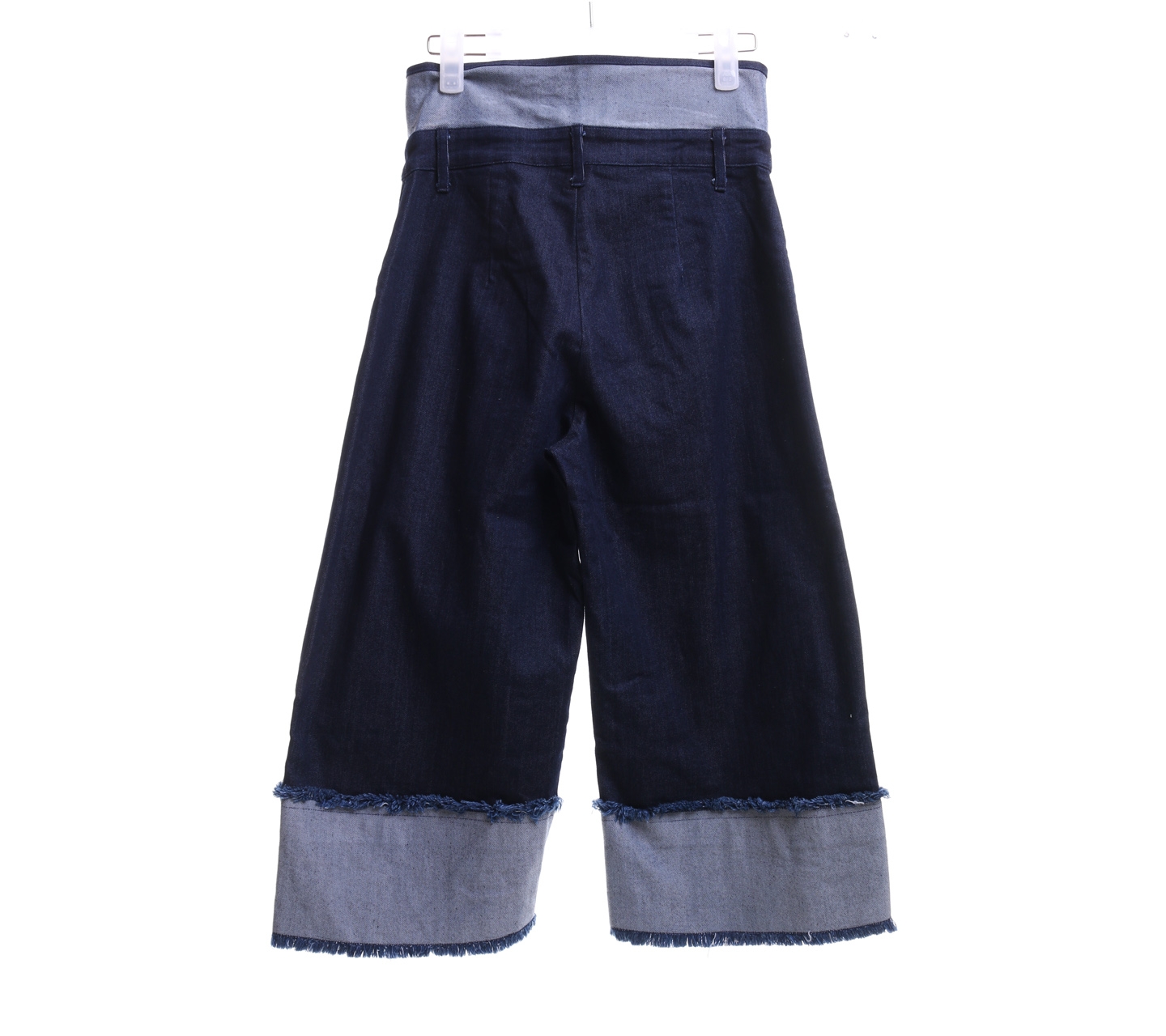 Noho The Label Dark Blue Deconstructed Cropped Pants