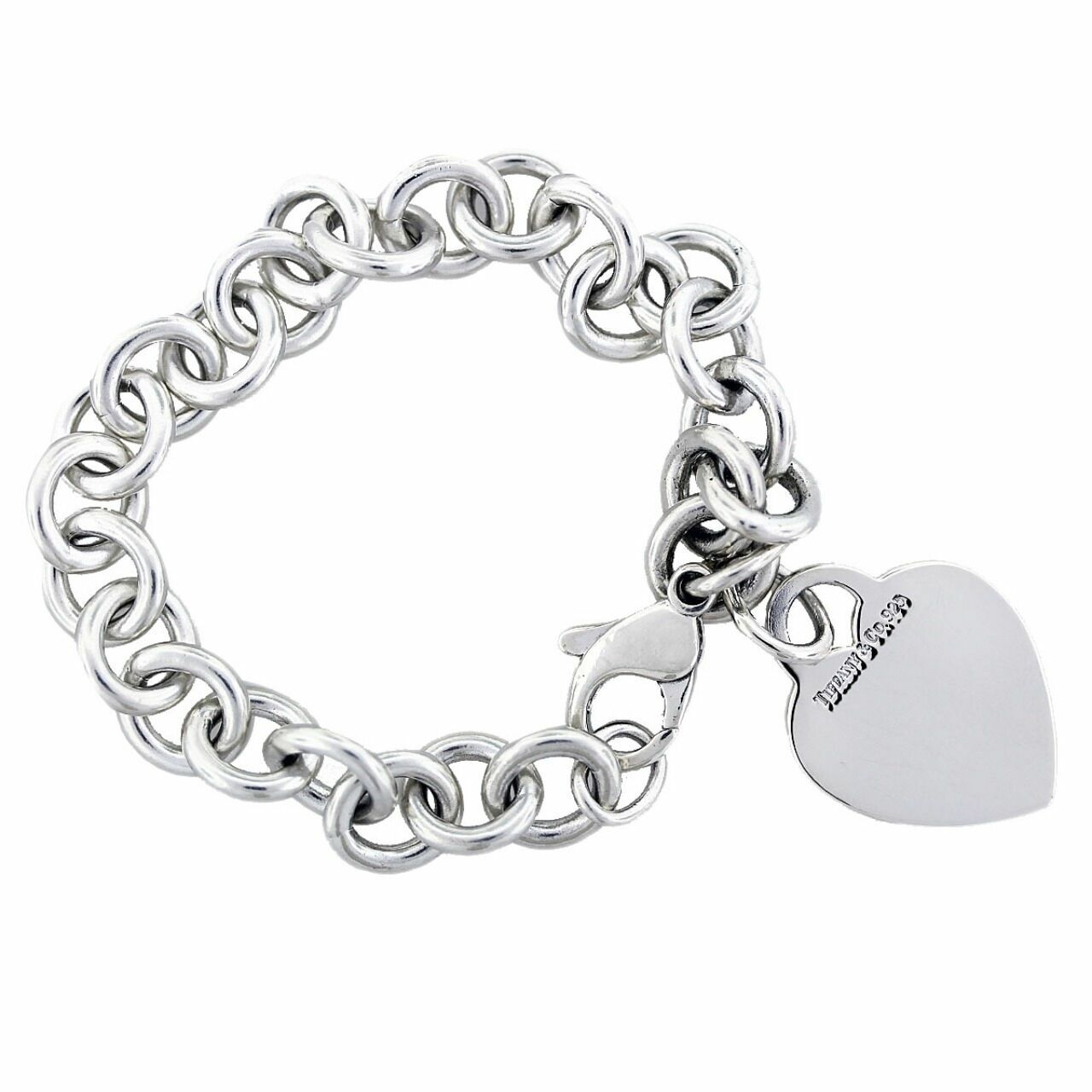 Tiffany & Co. Silver Perhiasan (return To Tiffany® Heart Tag Bracelet In Silver)