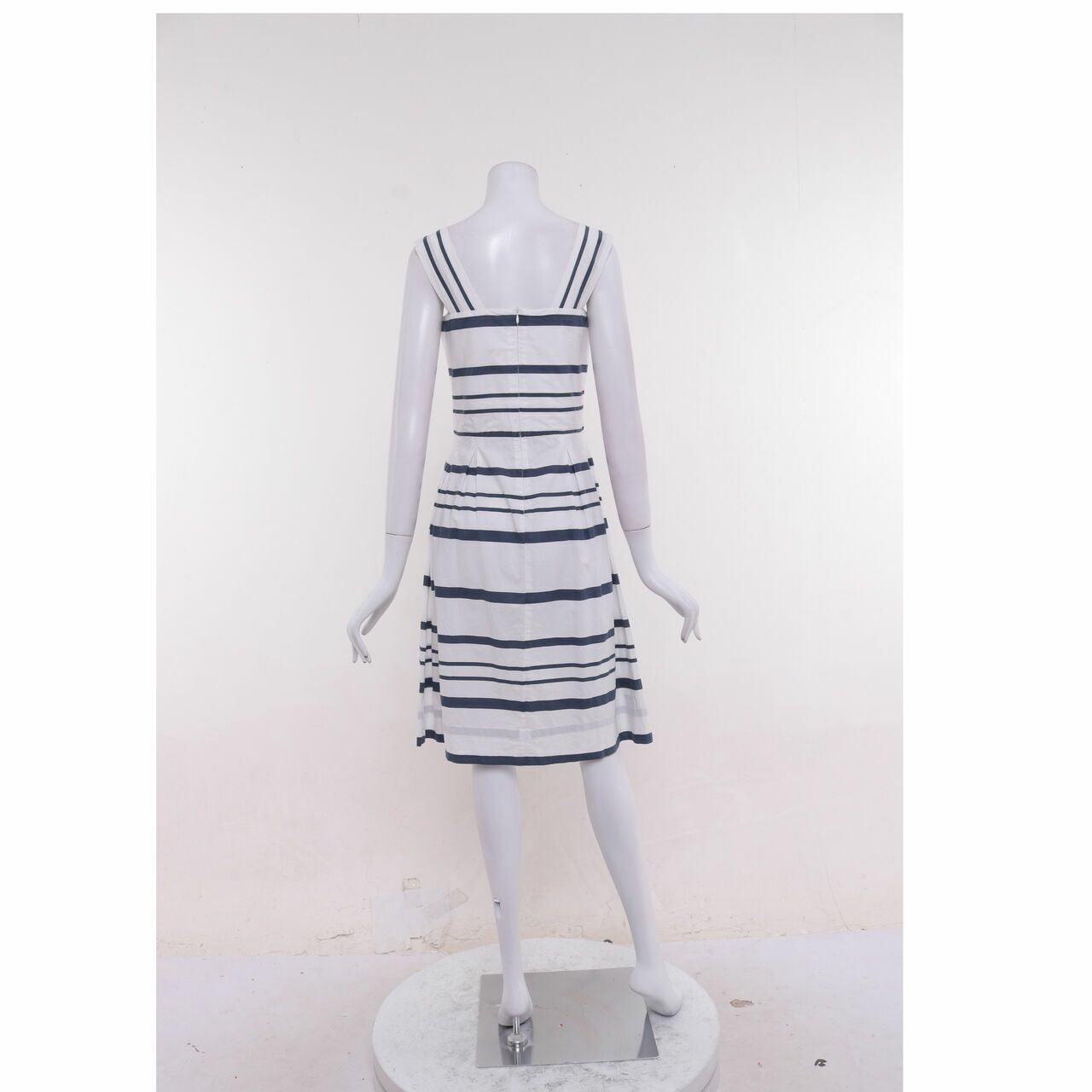 by the sea Navy & White Stripes Mini Dress