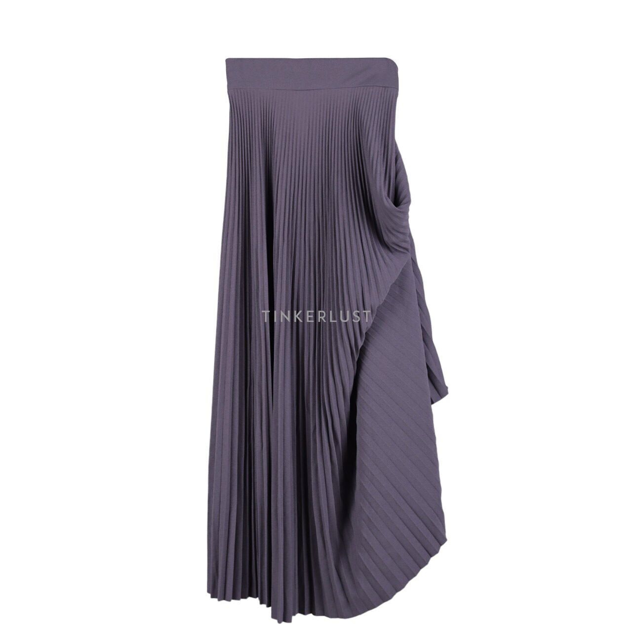 Tities Sapoetra x AVGAL Grey Pleated Maxi Skirt