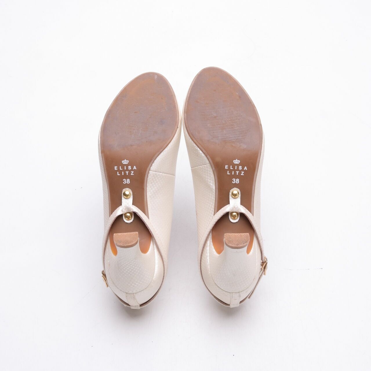 Elisa Litz Cream Heels
