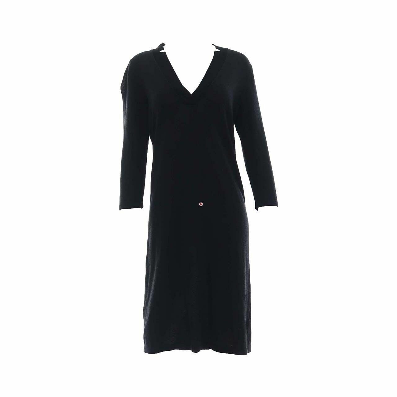 Giordano/Ladies Black Midi Dress