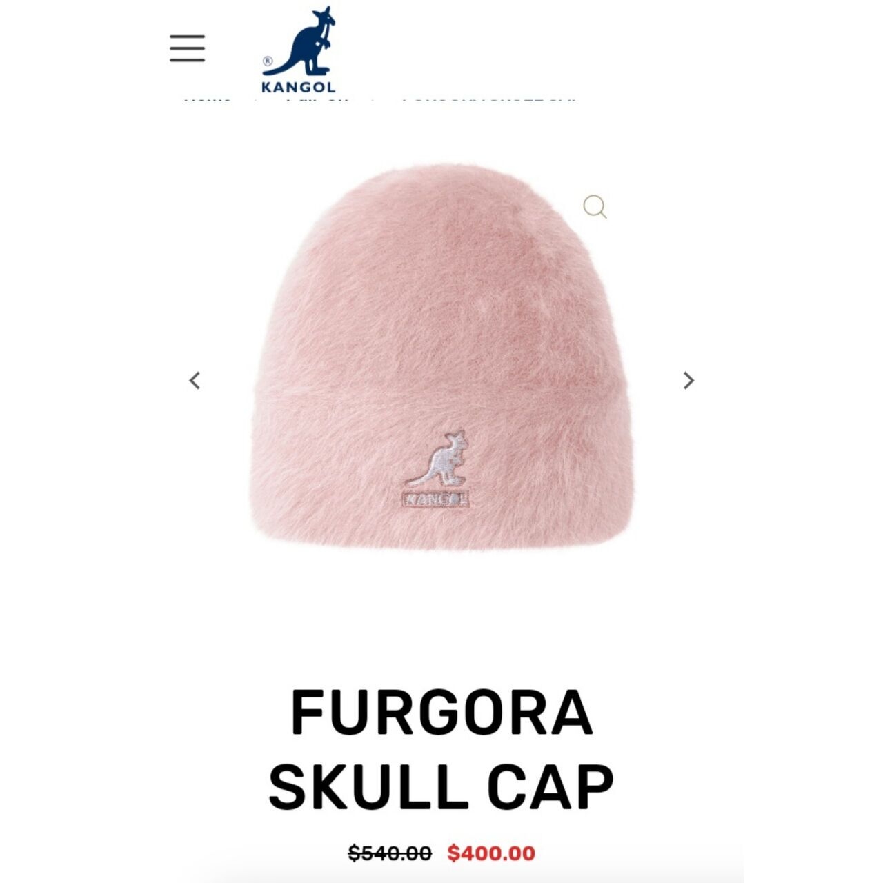 Kangol Pink Furgora Skull Cap