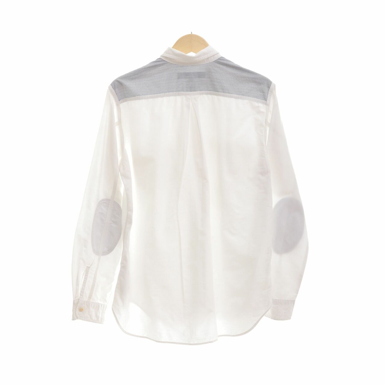 Junya Watanabe Oxford White Navy Stripes Shirt