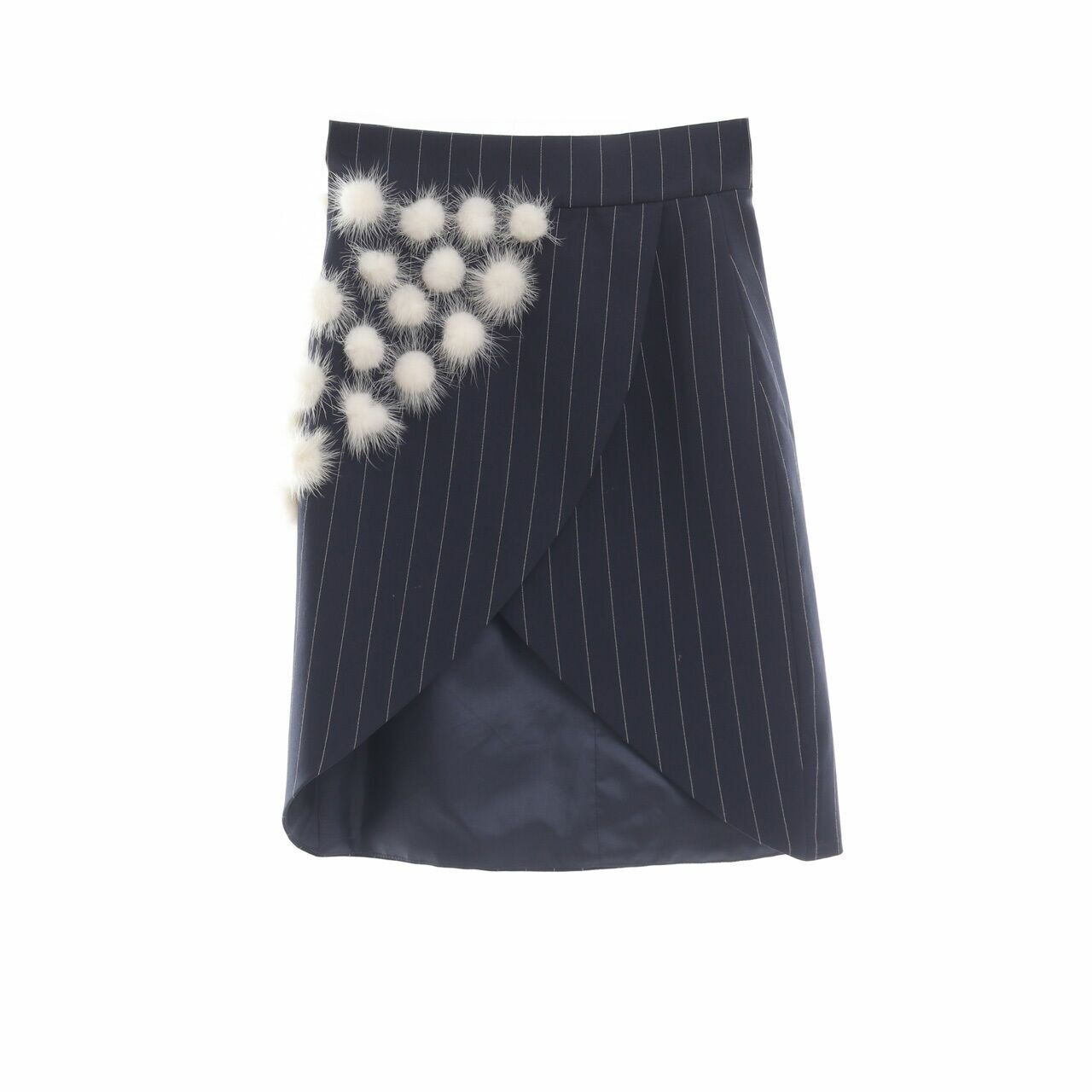 Private Collection Navy Stripes Mini Skirt