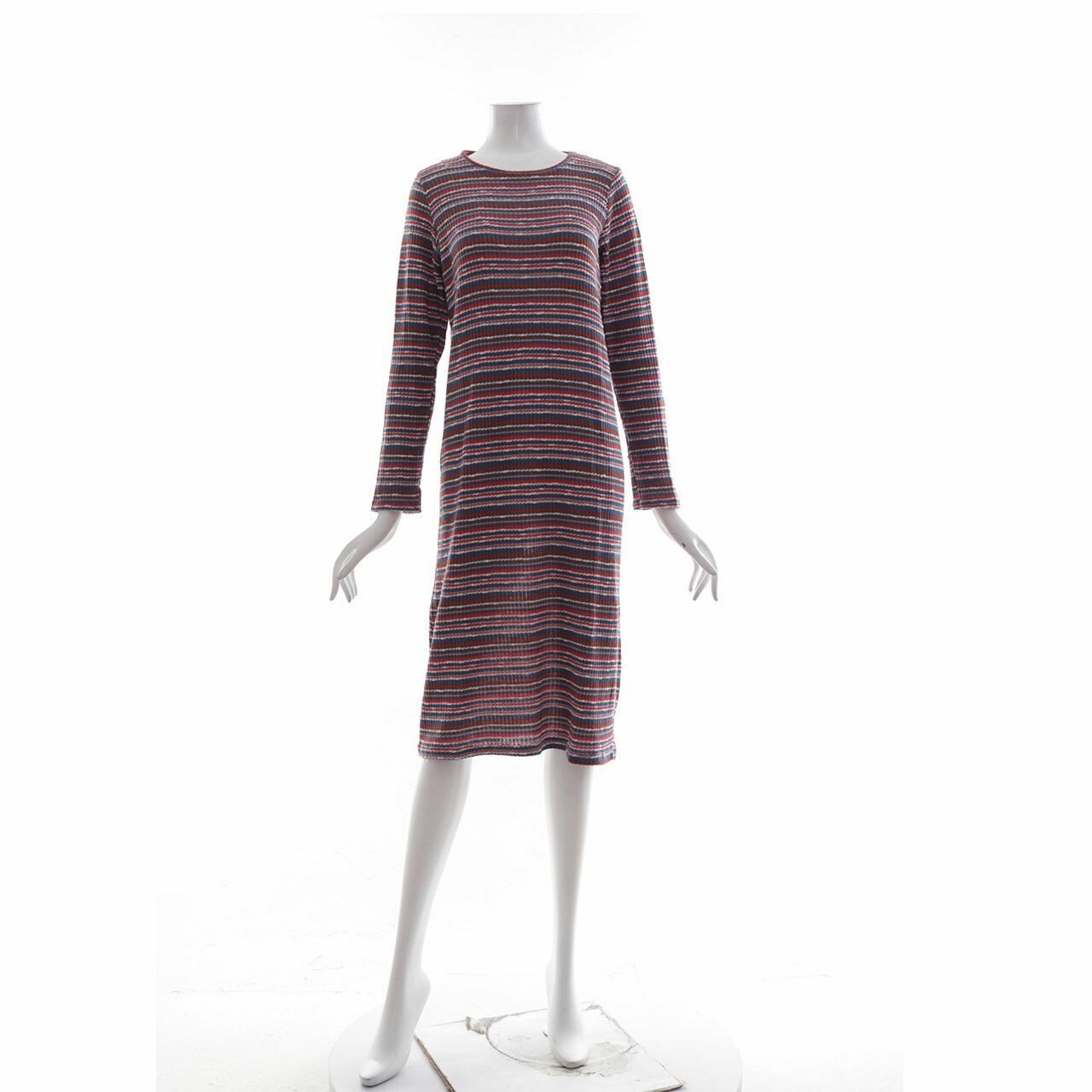 Pull & Bear Multicolor Strips Midi Dress