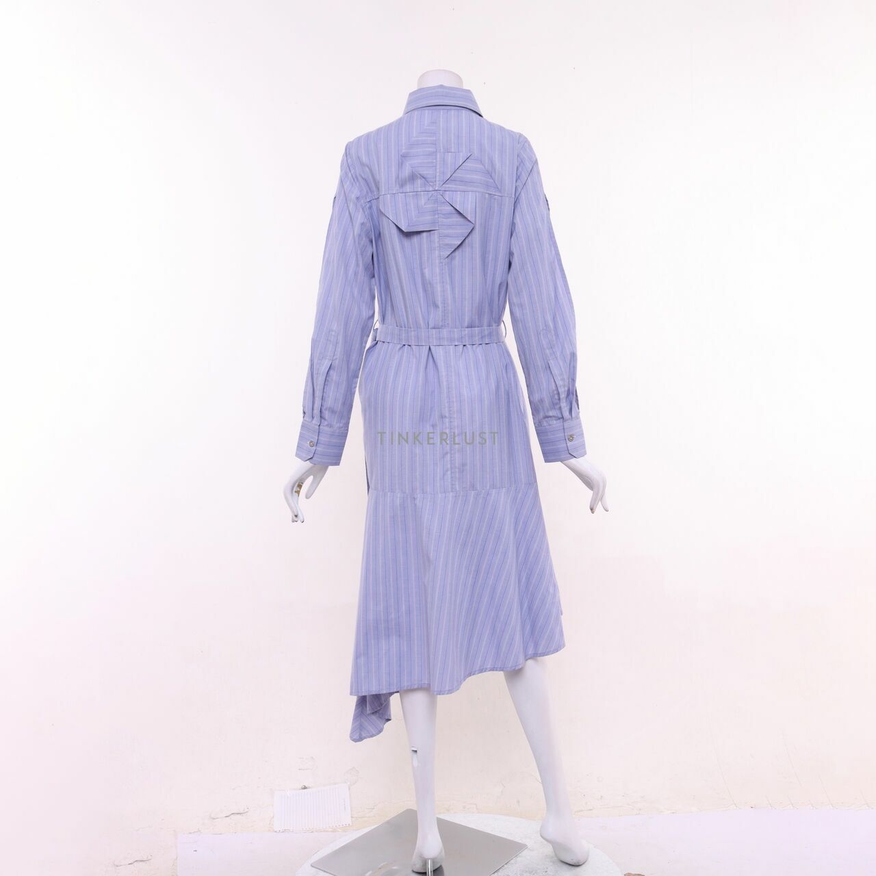 wilsen willim Blue Stripes Midi Dress