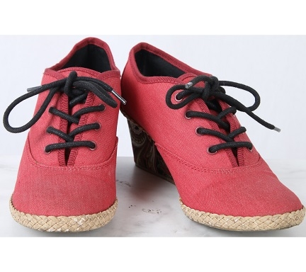 Keds Red Wedges