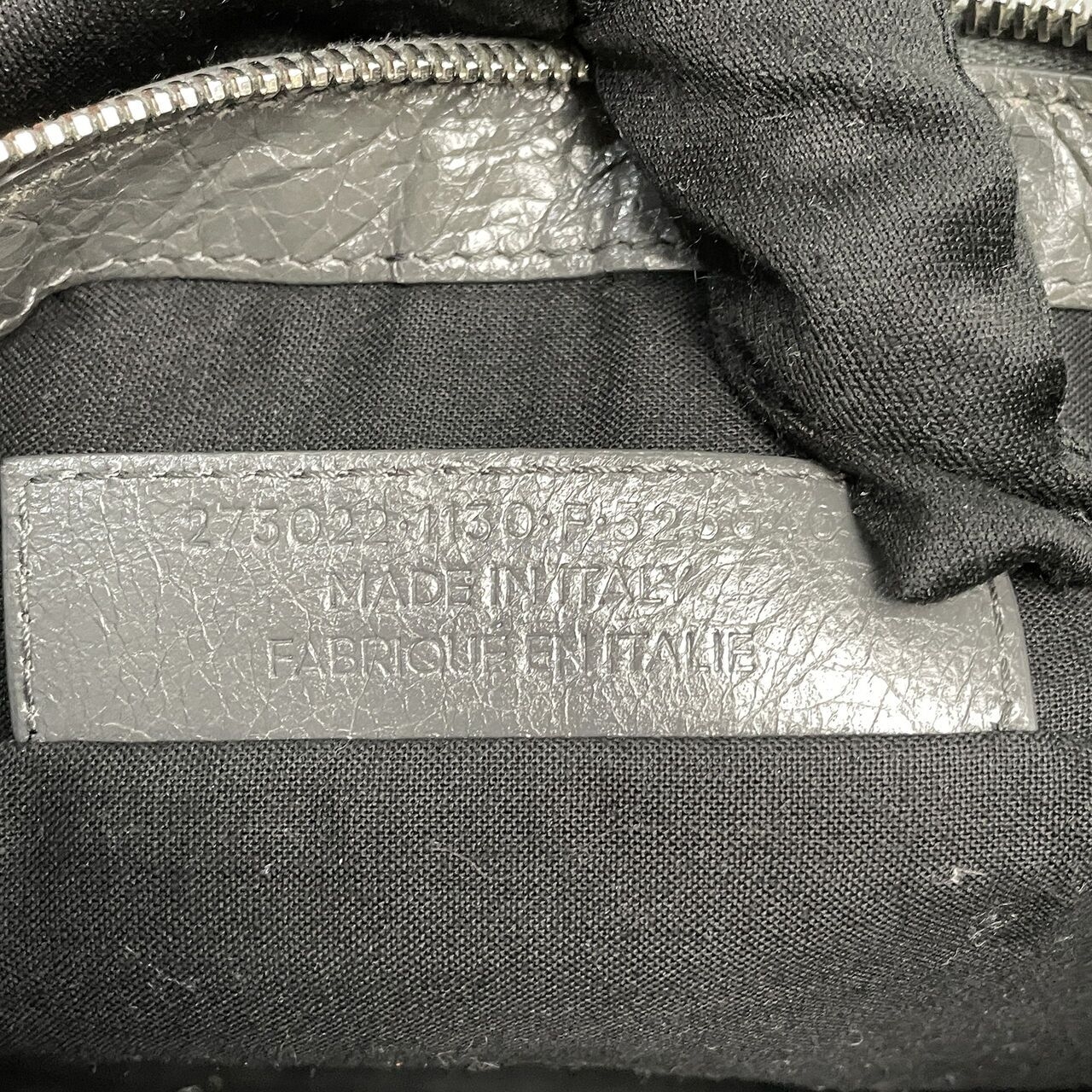 Balenciaga Grey Clip Clutch