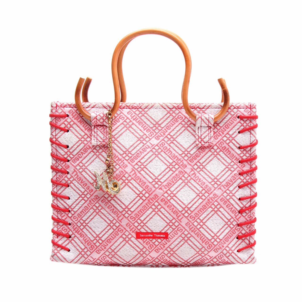 Samantha Thavasa Red & White Patterned Handbag