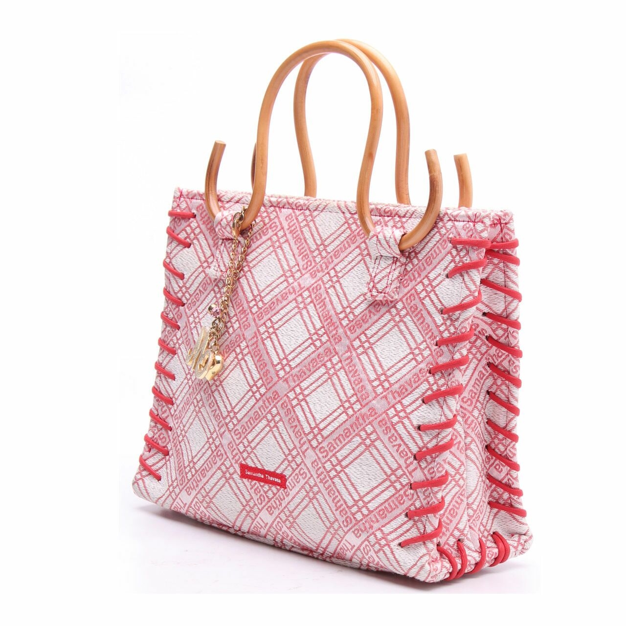 Samantha Thavasa Red & White Patterned Handbag