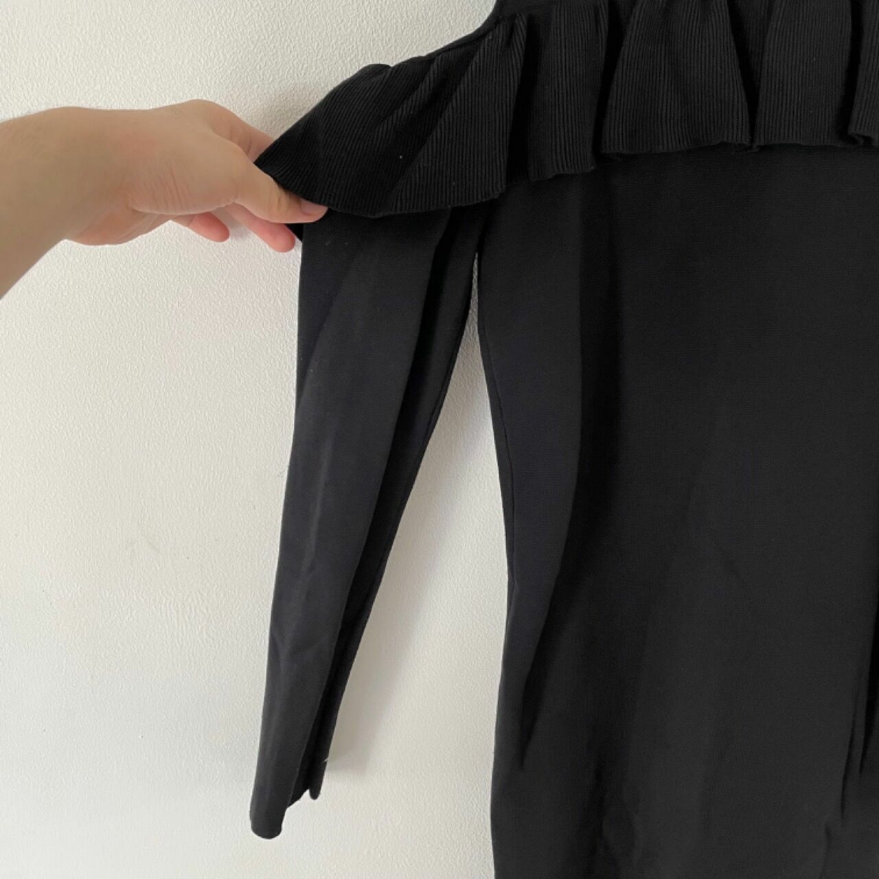 Zara Knit Black Midi Dress