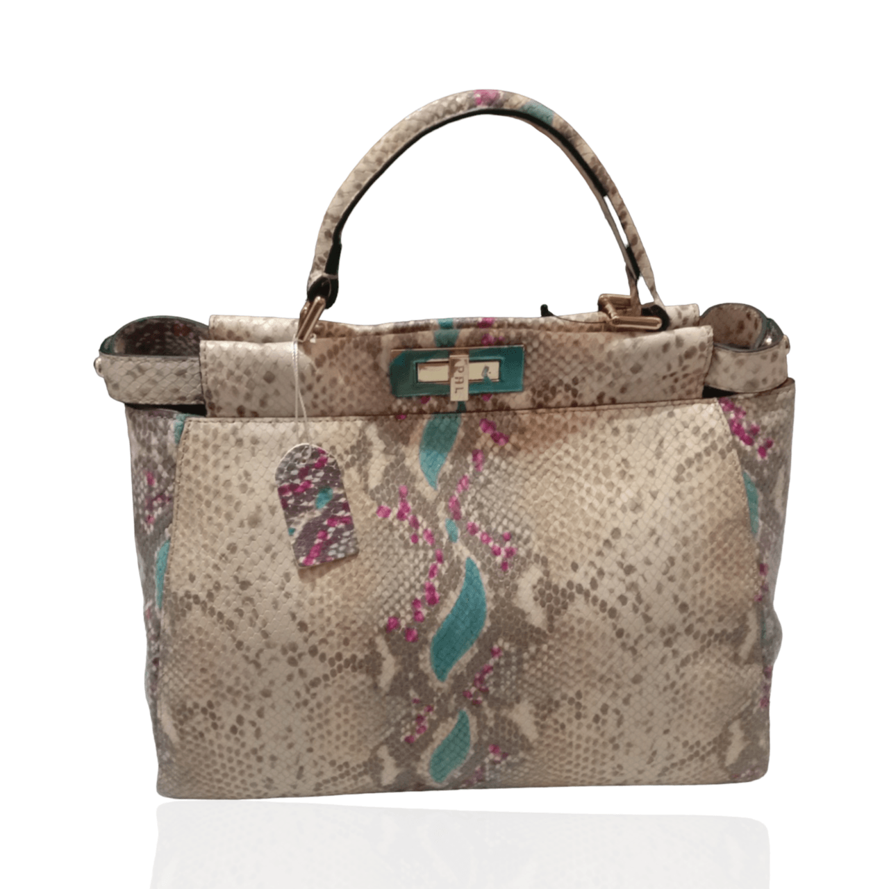 Polo Ralph Lauren Brown Animal Print Handbag