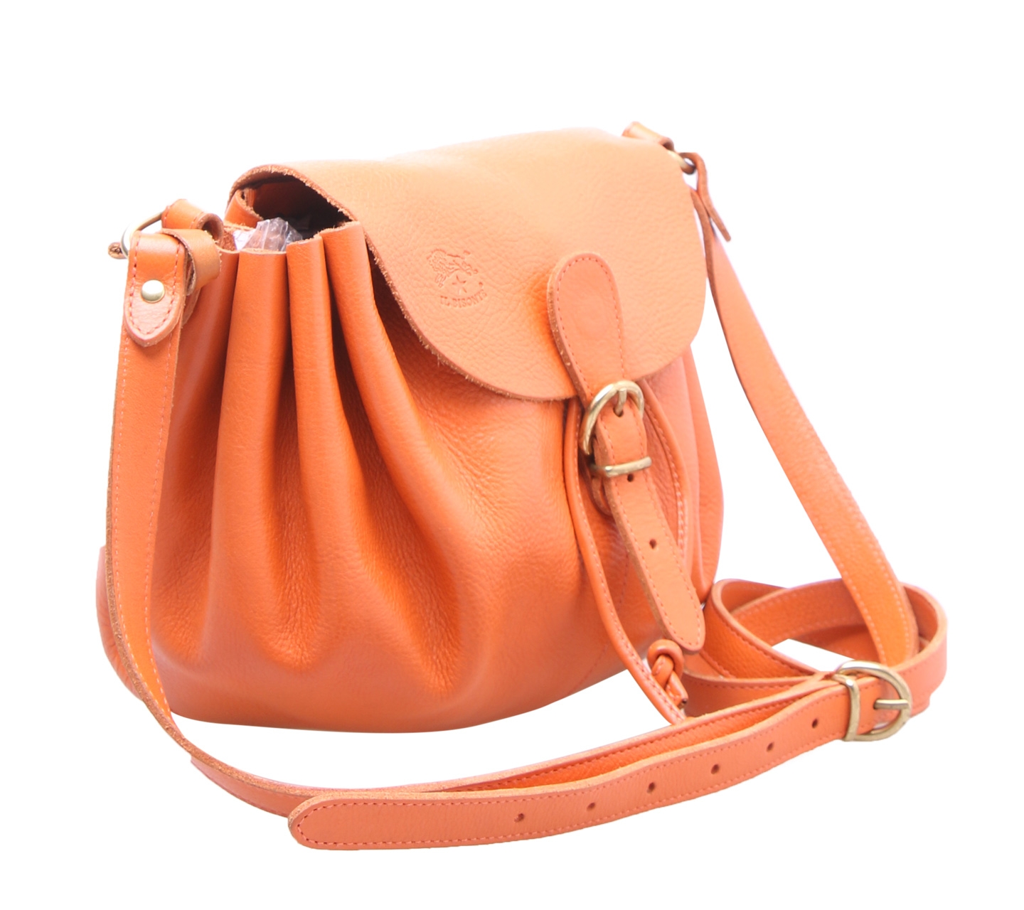 Il Bisonte Dark Orange Sling Bag