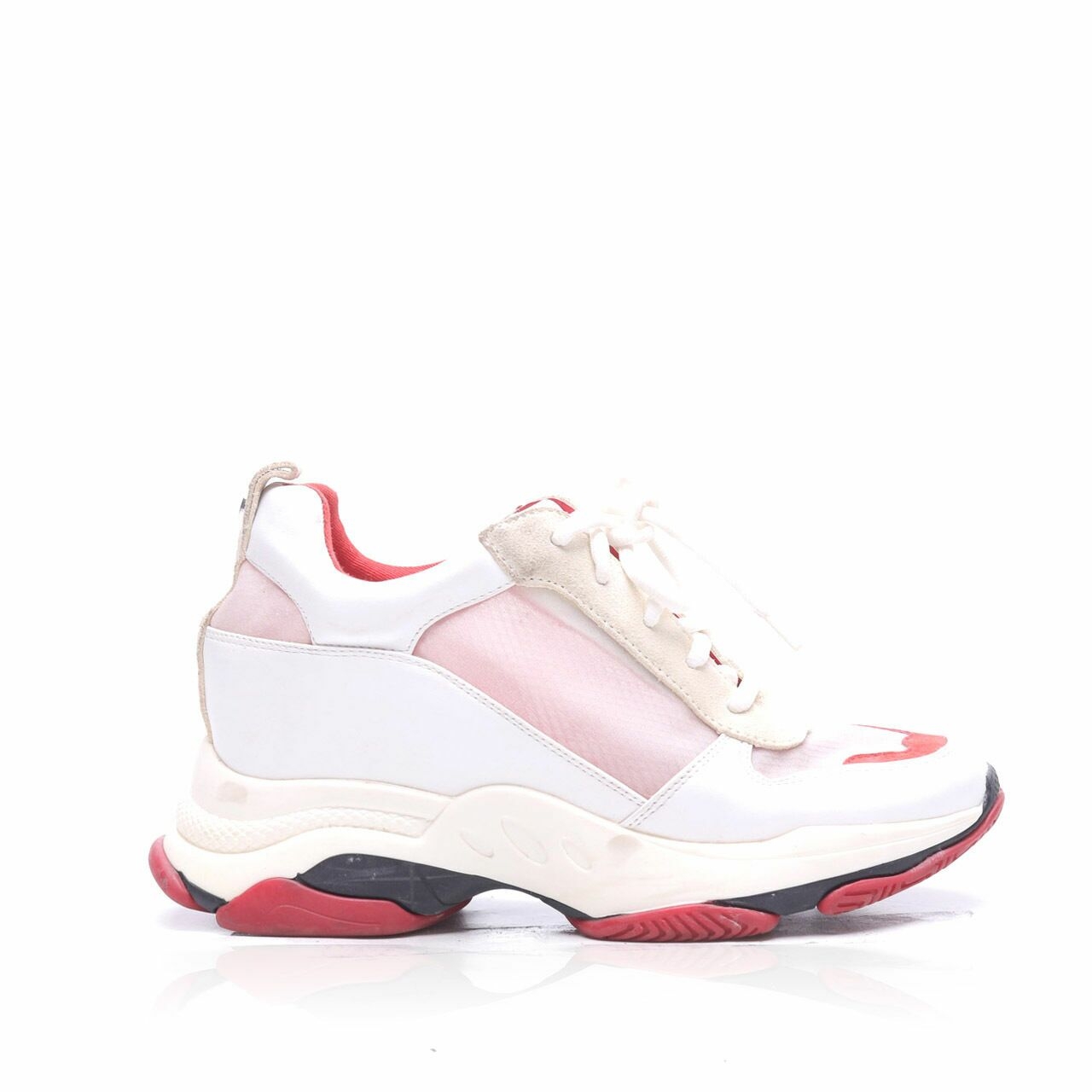 Steve Madden Red & White Sneakers