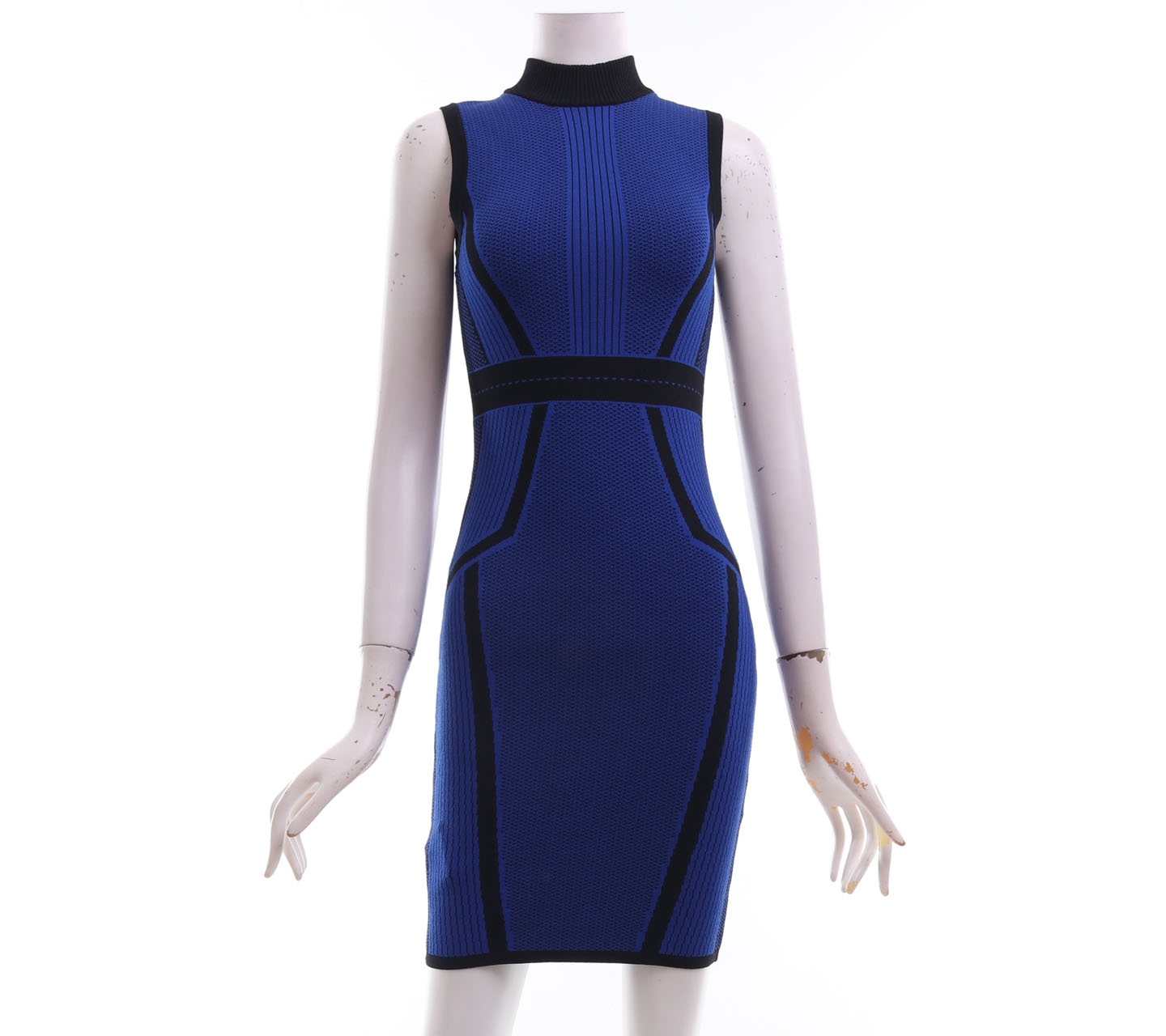 Bardot Blue Pattern Mini Dress