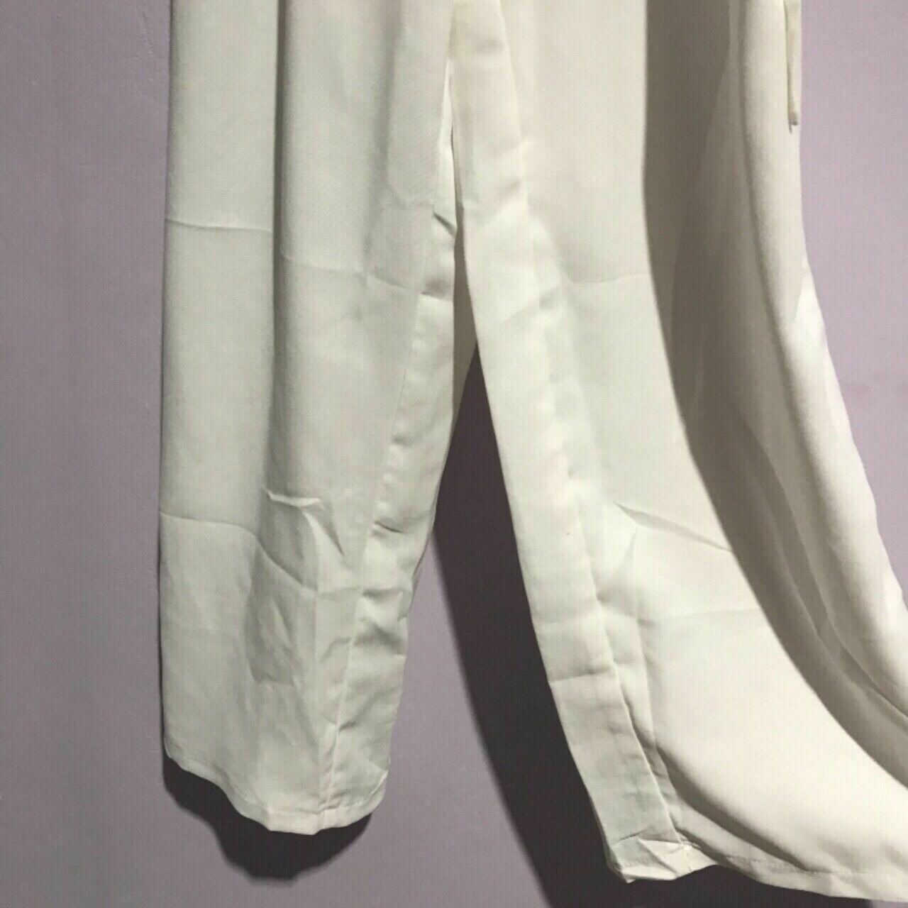Zalora Lilac & White Jumpsuit