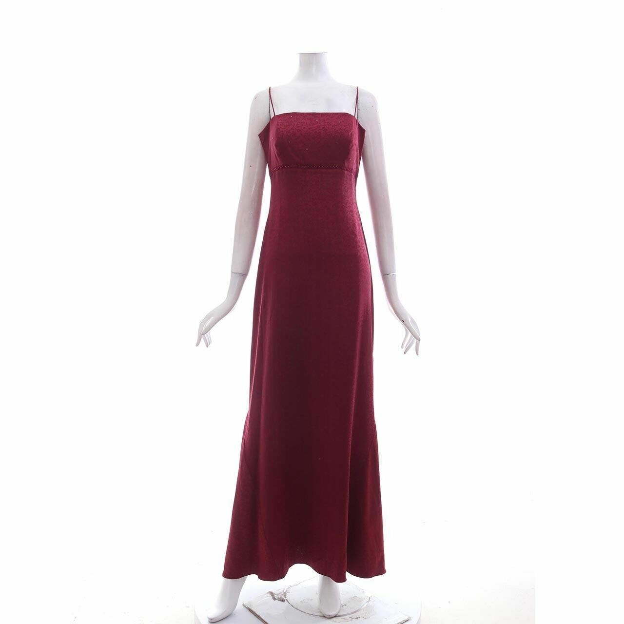 VOTUM By Sebastian & Cristina Maroon Long Dress