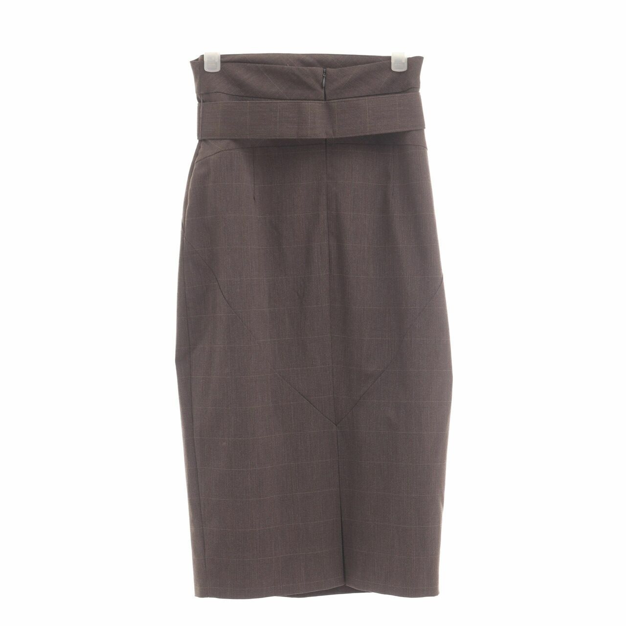 Cue Brown Midi Skirt