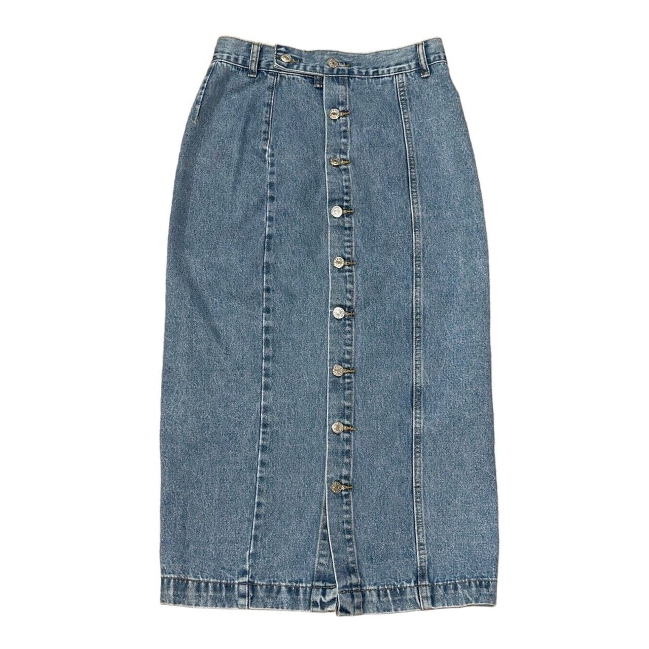 Shein Blue Denim Midi Skirt