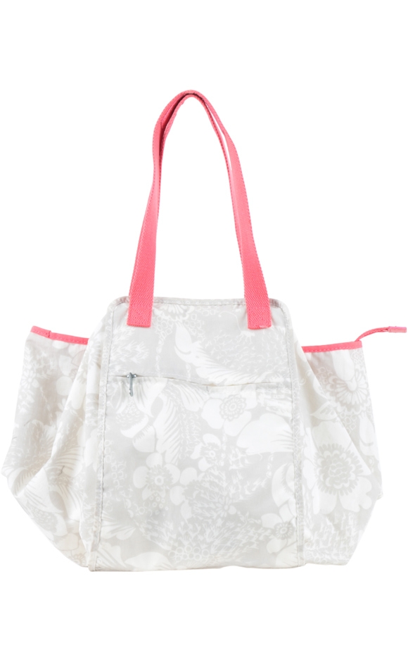 Kipling White Floral Shopper Bag