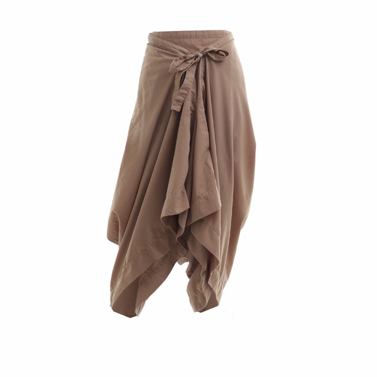 Apparelluxe Brown Harem Cropped Pants