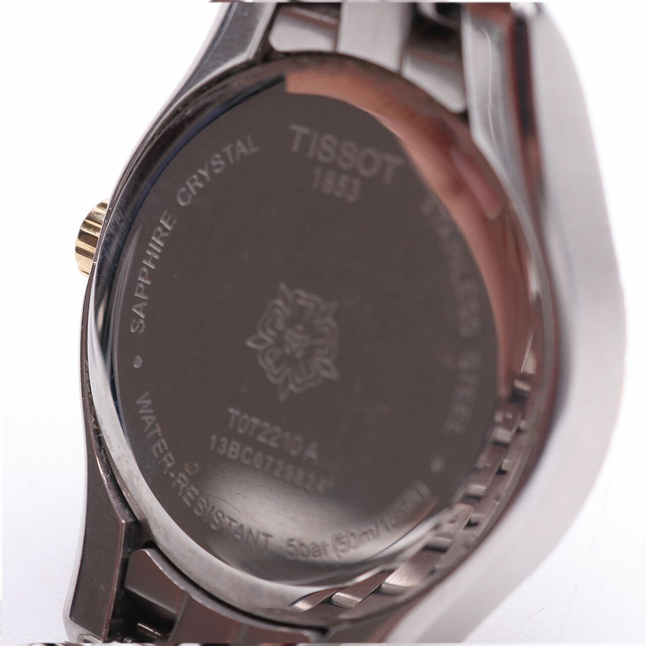 Tissot T-Lady Silver Dial Two-tone Gold Watch 